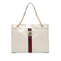 Gucci Large Web Leather Rajah Tote