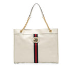 Gucci Large Web Leather Rajah Tote