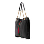 Gucci Large Web Leather Rajah Tote