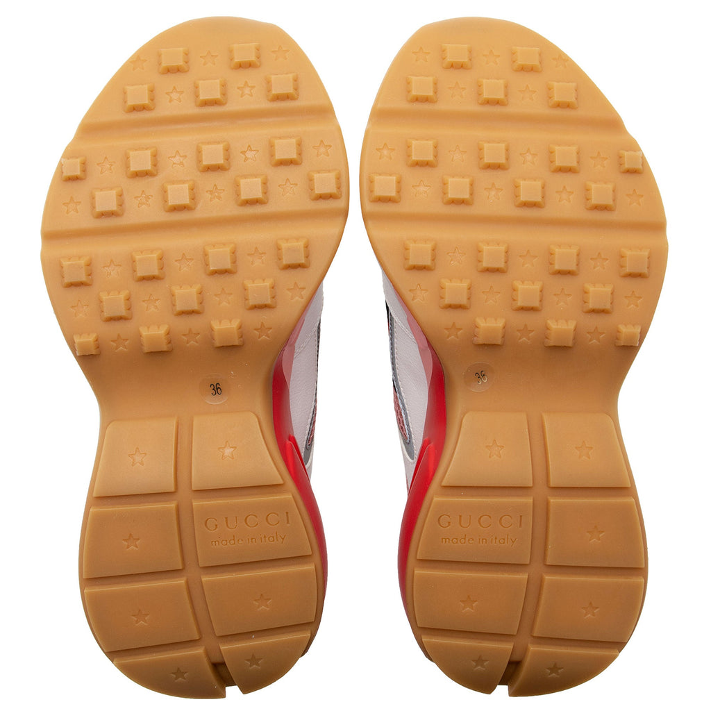 Gucci Lavaredo Eco-Fabric Web Rhyton Sneakers - Size 6 / 36 (SHF-BysShW)