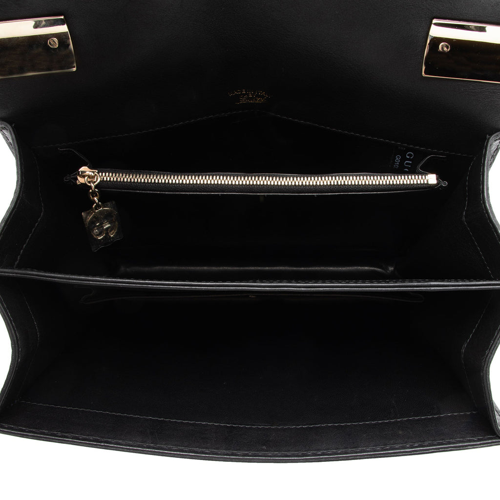 Gucci Leather 1973 Flap Medium Shoulder Bag (SHF-T6hZOI)