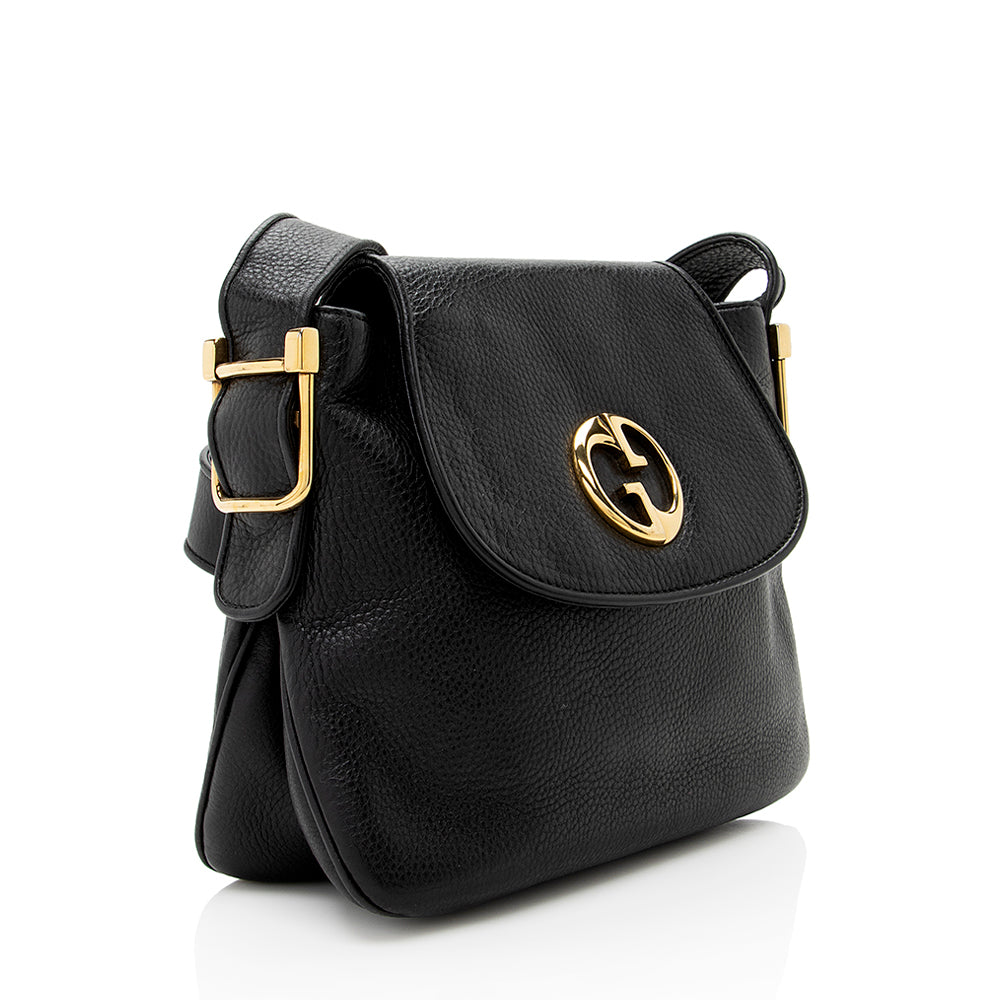 Gucci Leather 1973 Shoulder Bag - FINAL SALE (SHF-19421)
