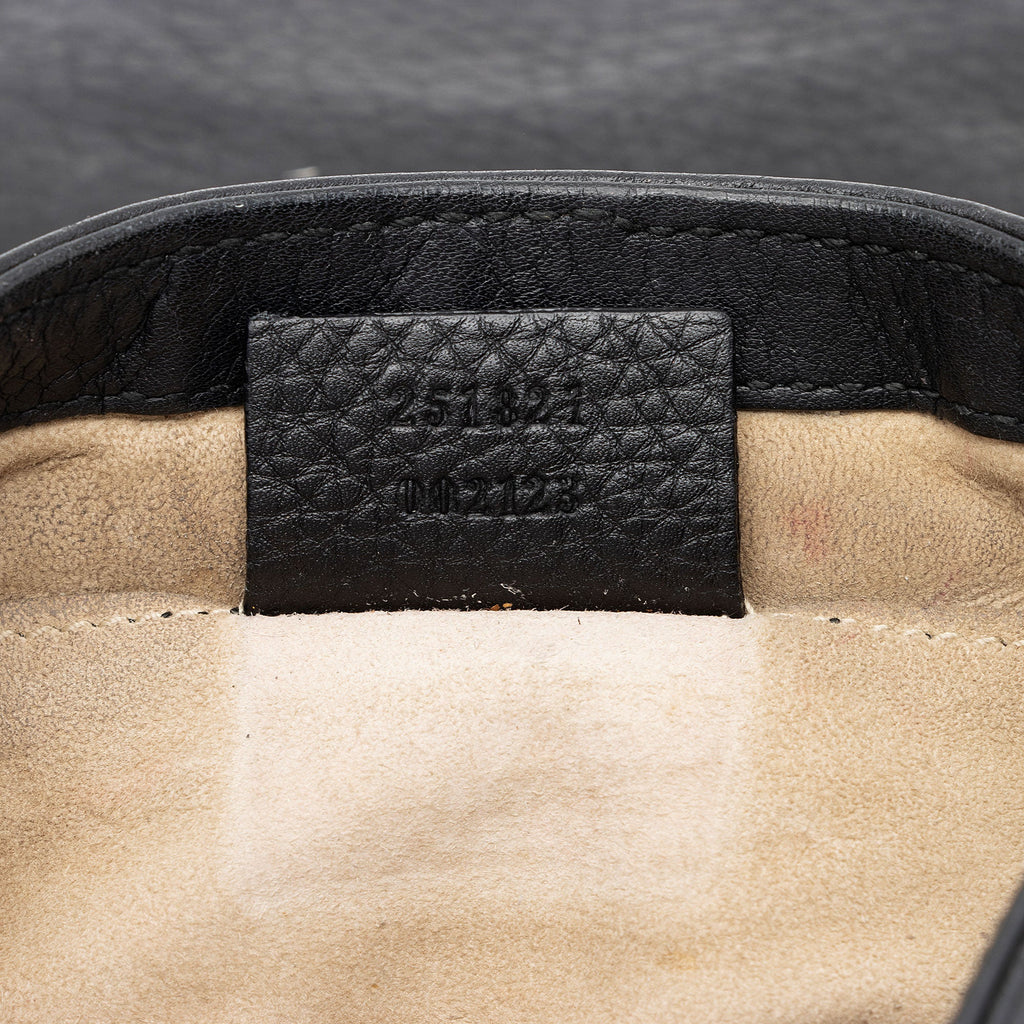 Gucci Leather 1973 Small Shoulder Bag (SHF-gAxB39)
