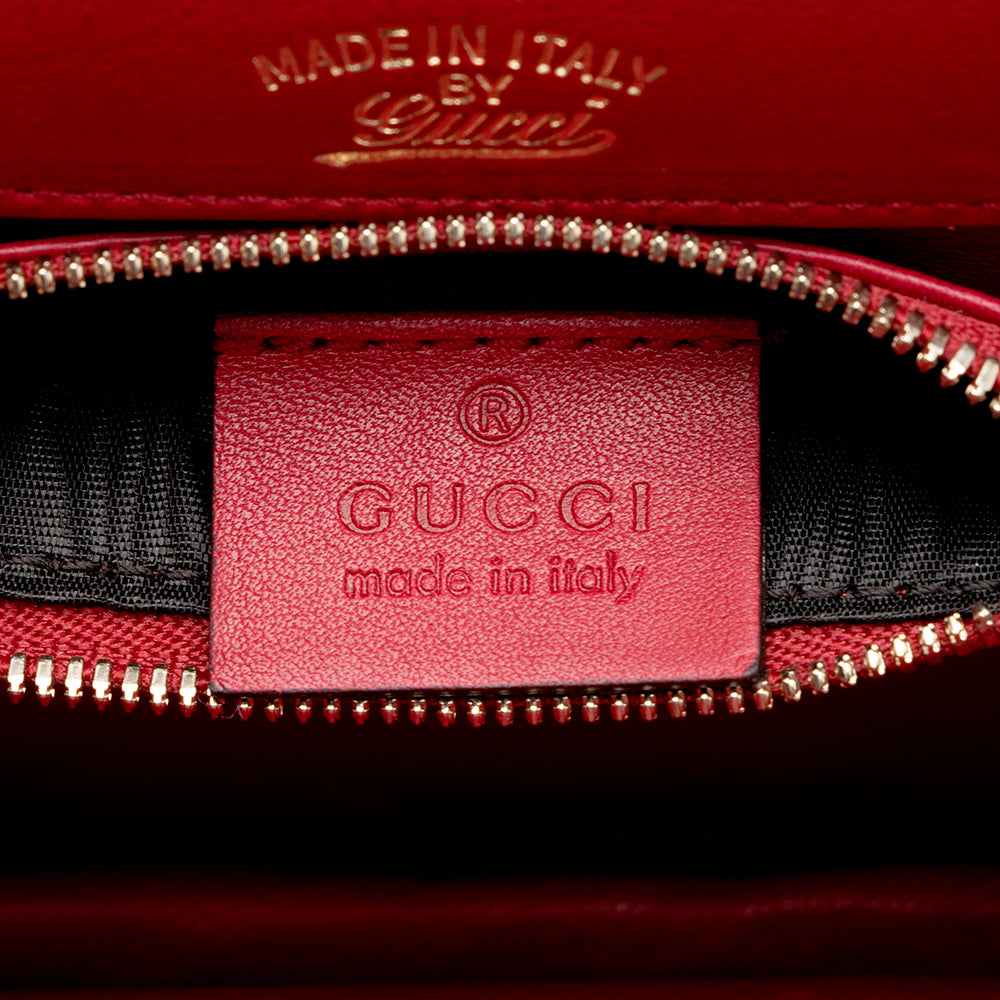 Gucci Leather 1973 Small Top Handle Satchel (SHF-16665)