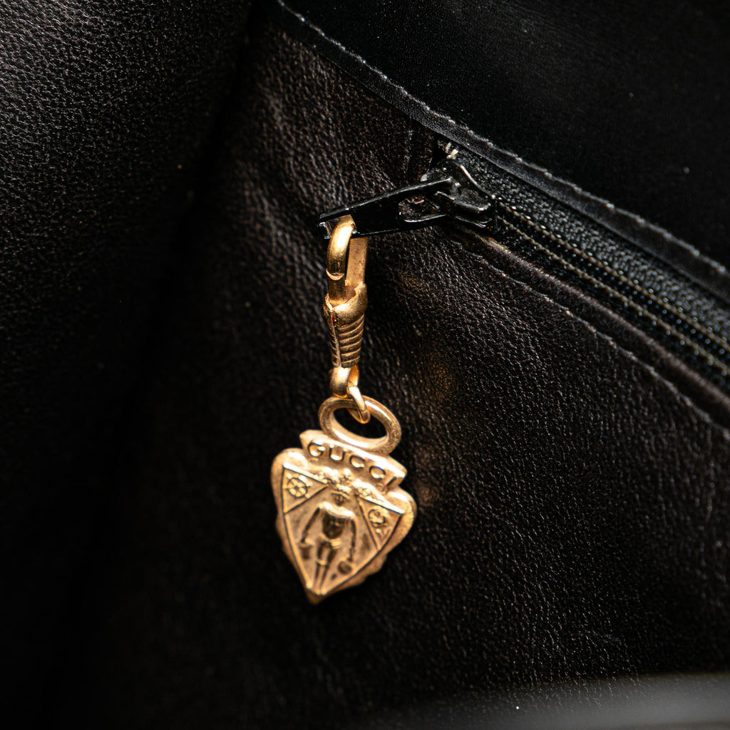 Gucci Leather 1973 Stirrup Handbag (SHG-Jxcegh)