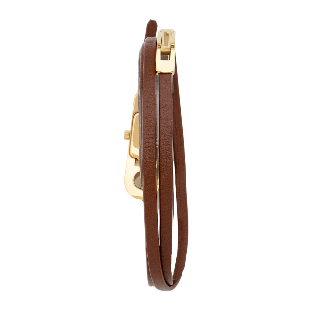 Gucci Leather 6100 Series Wrap Watch (SHF-HjN8pi)
