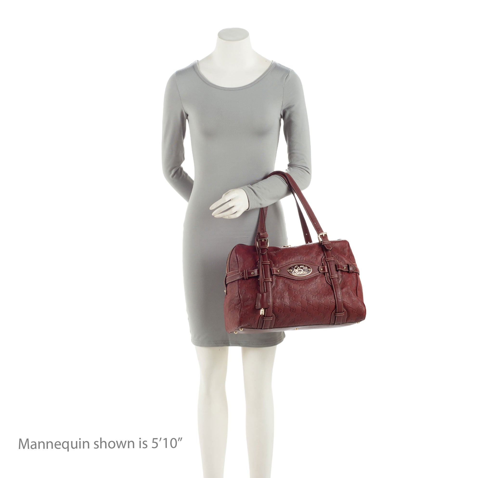Gucci Guccissima Leather 85th Anniversary Horsebit Boston Bag (SHF-6tFCDk)