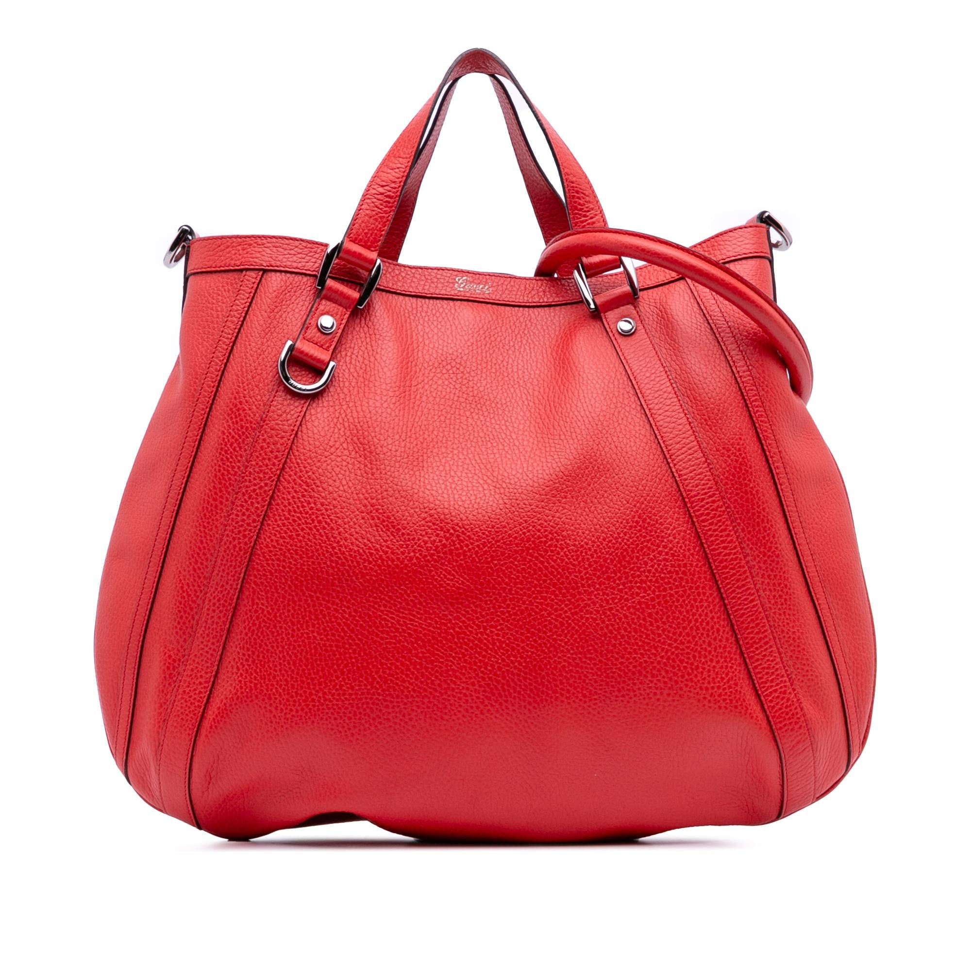 Gucci Leather Abbey D Ring Convertible Tote