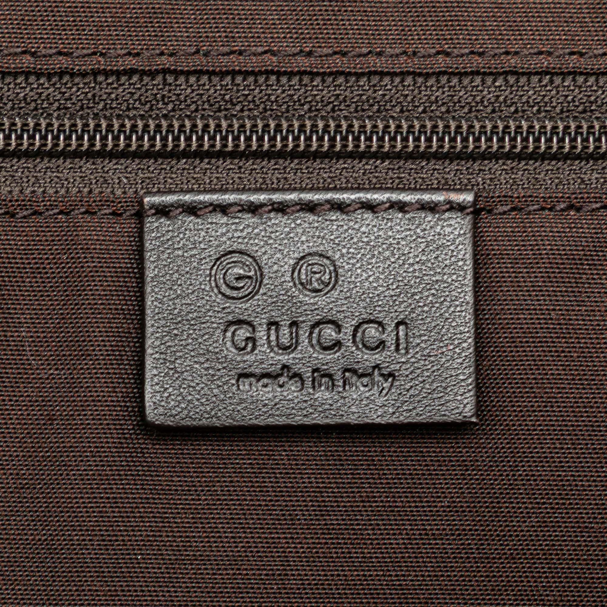Gucci Leather Abbey D Ring Horsebit Tote