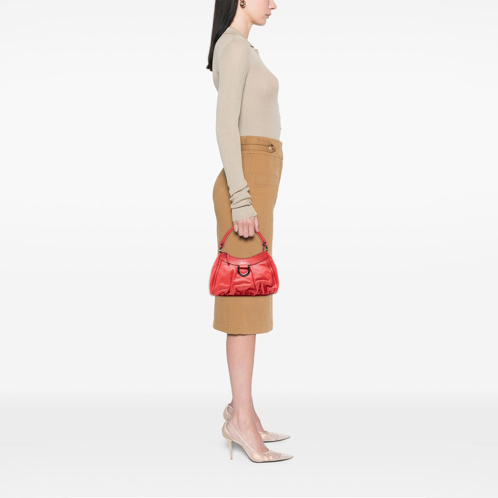 Gucci Leather Abbey D Ring Shoulder Bag