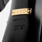 Gucci Leather Allie Knotted Platform Sandals - Size 6.5 / 36.5