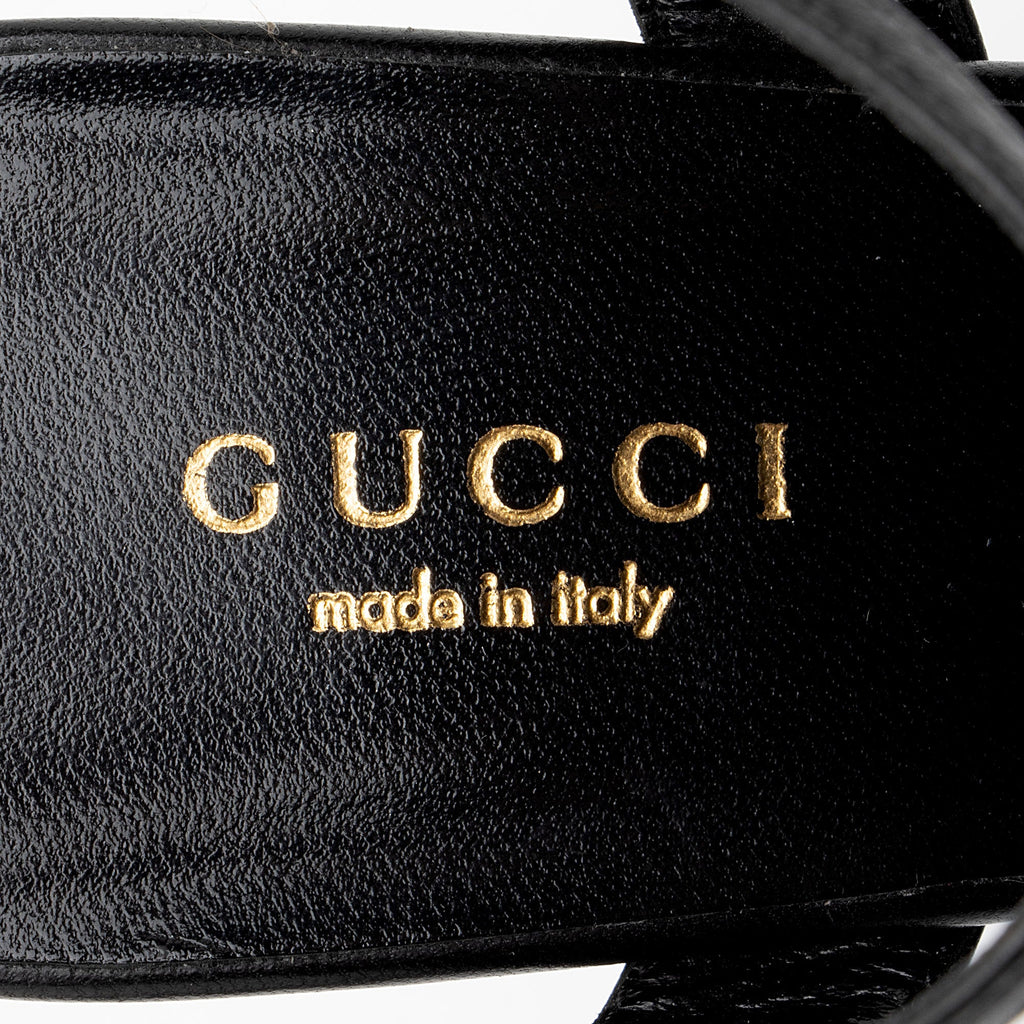 Gucci Leather Allie Knotted Platform Sandals - Size 6.5 / 36.5