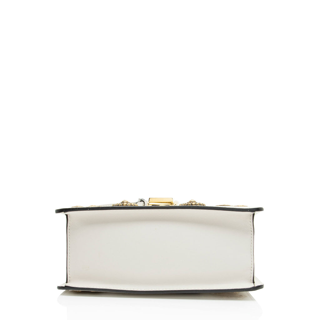 Gucci Leather Animal Studs Sylvie Mini Satchel