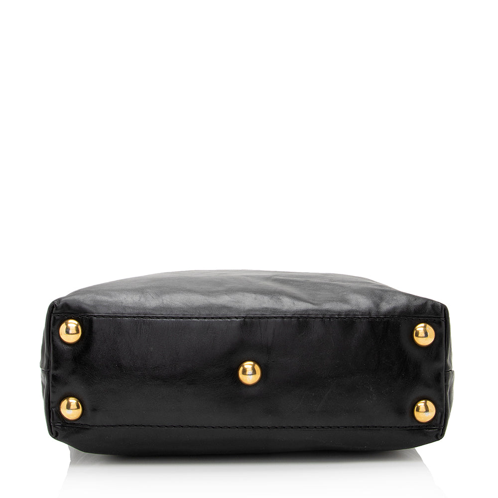 Gucci Leather Babouska Large Tote (SHF-22094)