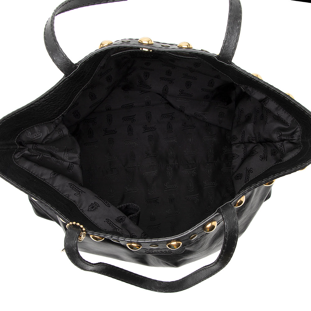 Gucci Leather Babouska Large Tote (SHF-22094)