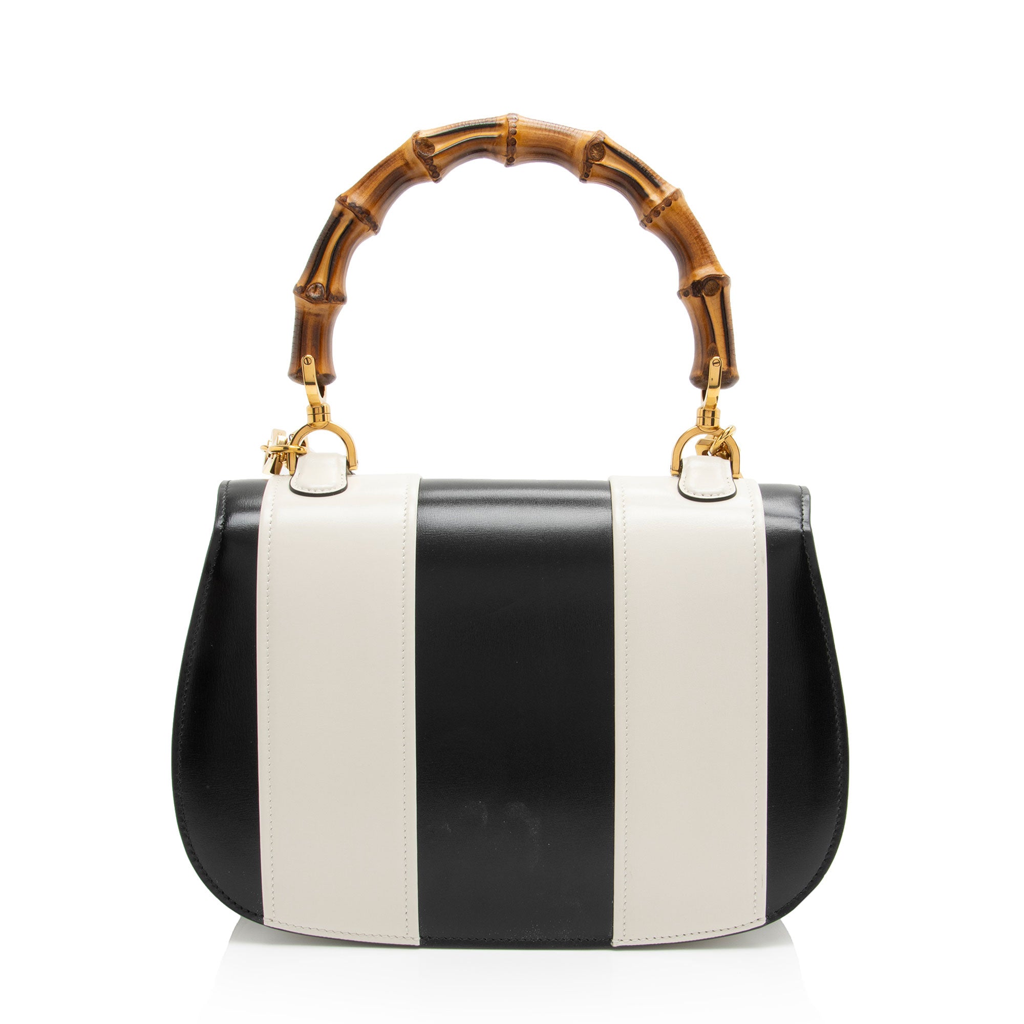 Gucci Leather Bamboo 1947 Medium Top Handle (SHF-J7ooKd)