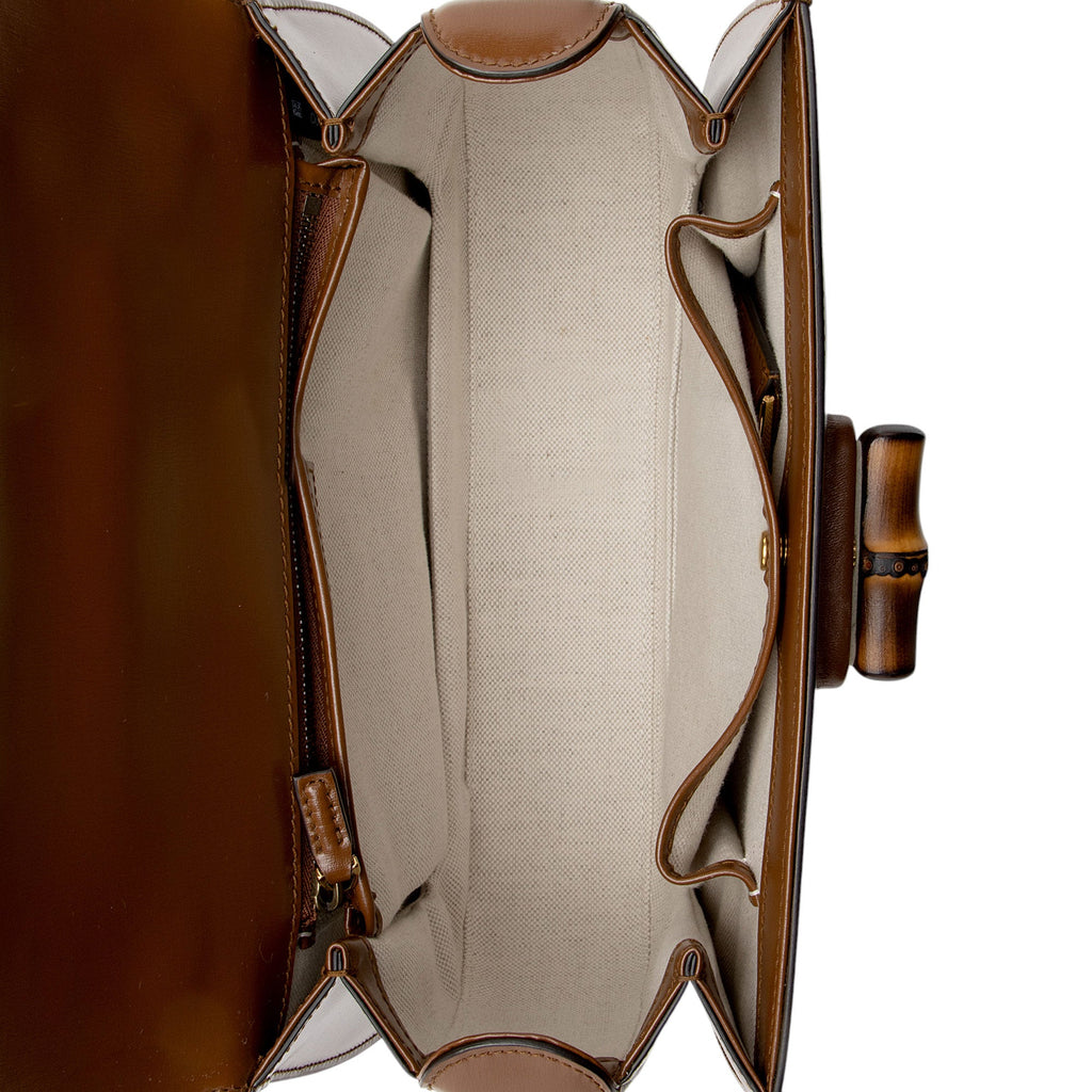 Gucci Leather Bamboo 1947 Medium Top Handle