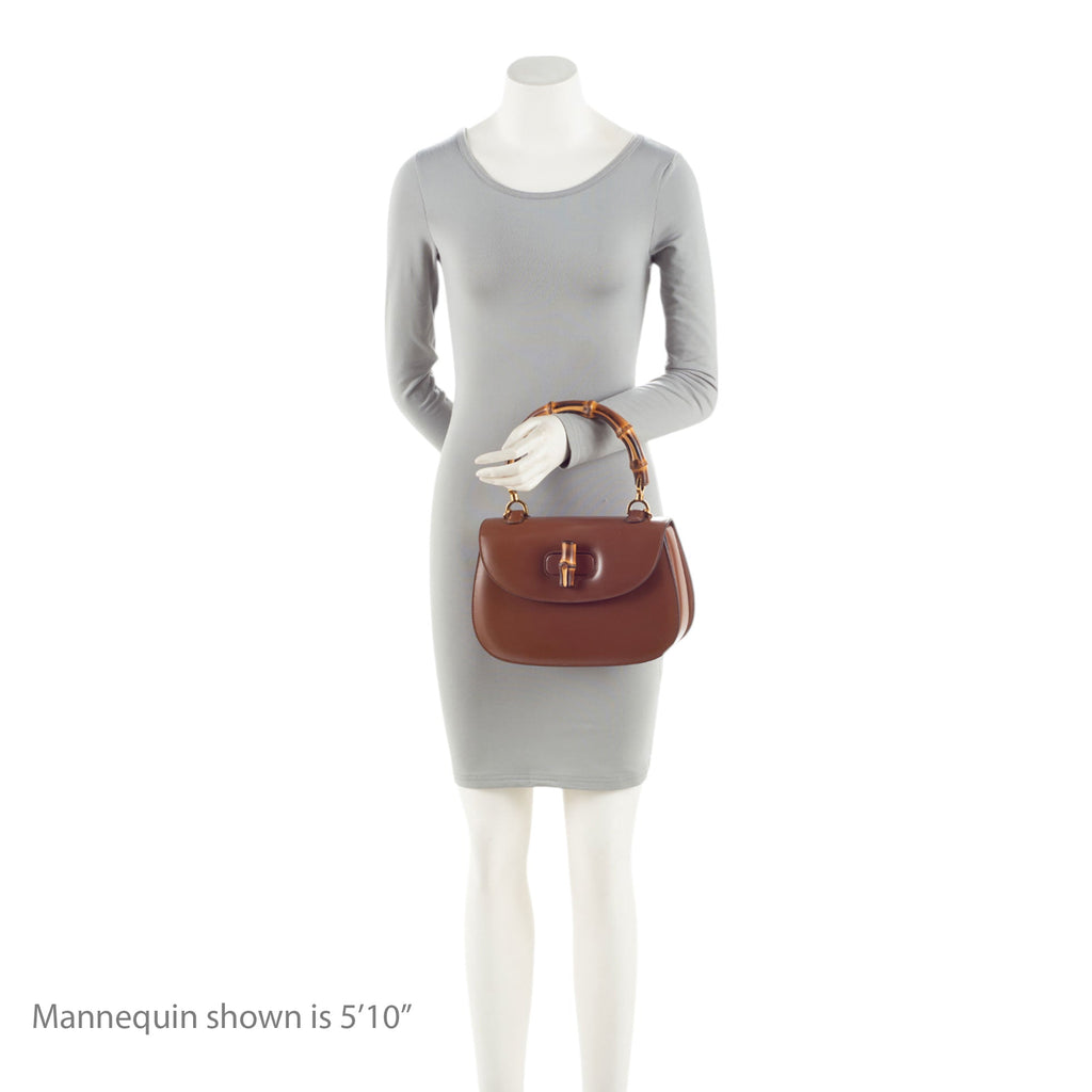 Gucci Leather Bamboo 1947 Medium Top Handle