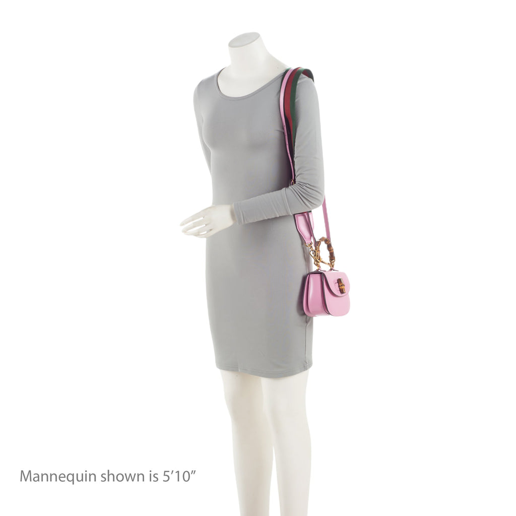 Gucci Leather Bamboo 1947 Mini Top Handle (SHF-bLJULR)