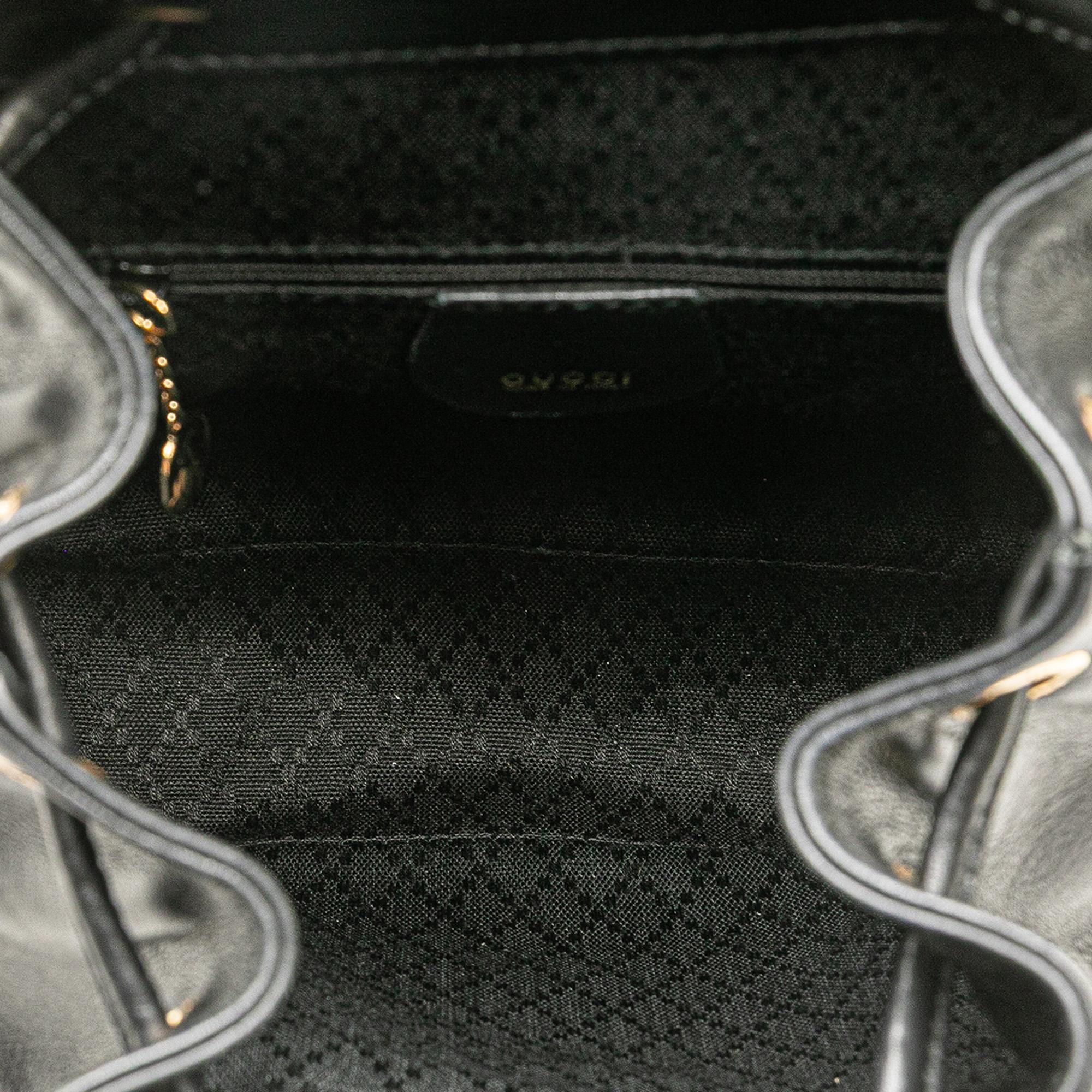 Gucci Leather Bamboo Backpack