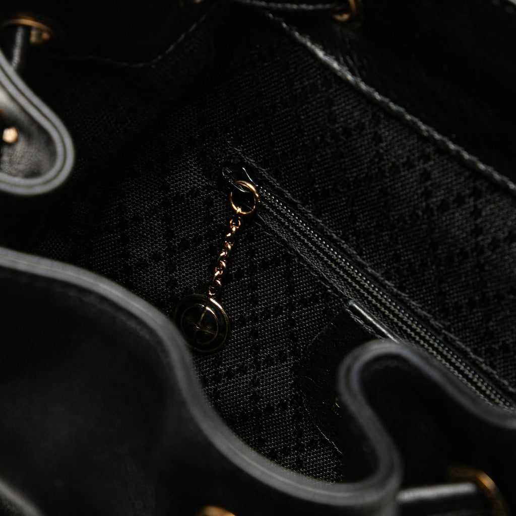 Gucci Leather Bamboo Backpack