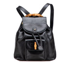 Gucci Leather Bamboo Backpack