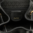 Gucci Leather Bamboo Backpack