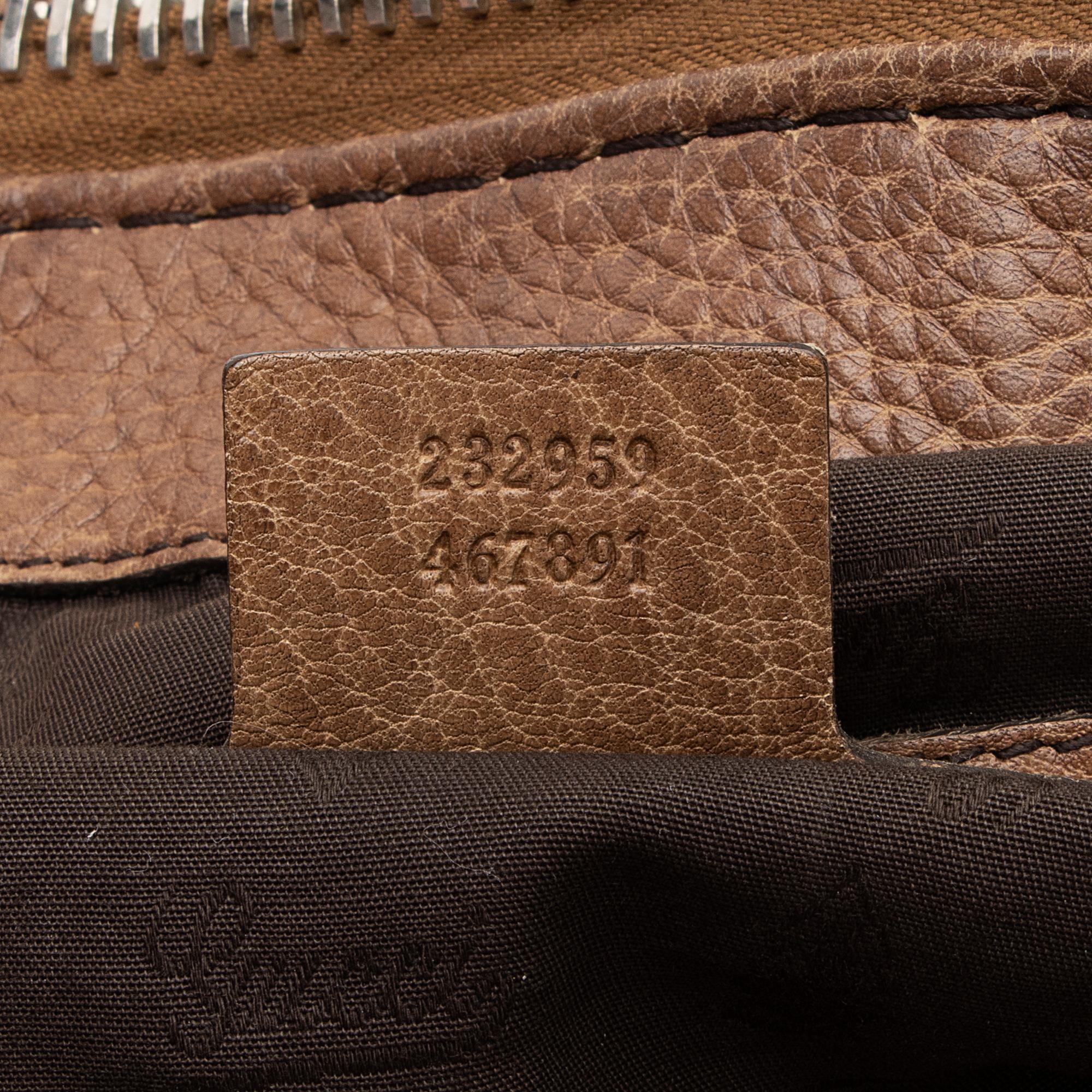 Gucci Leather Bamboo Bar Large Tote (SHF-23016)