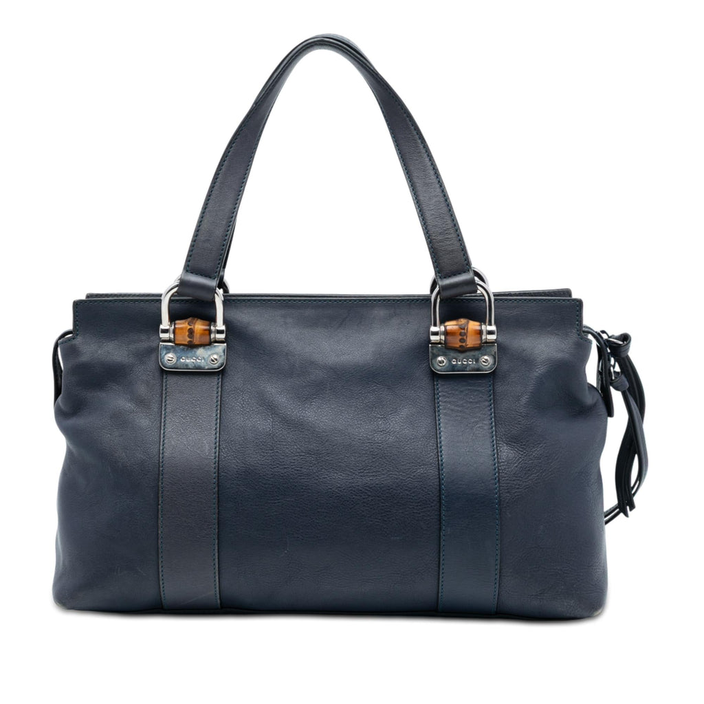 Gucci Leather Bamboo Bar Satchel