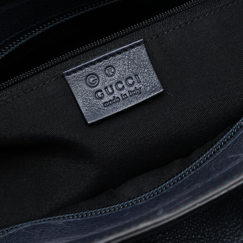 Gucci Leather Bamboo Bar Satchel