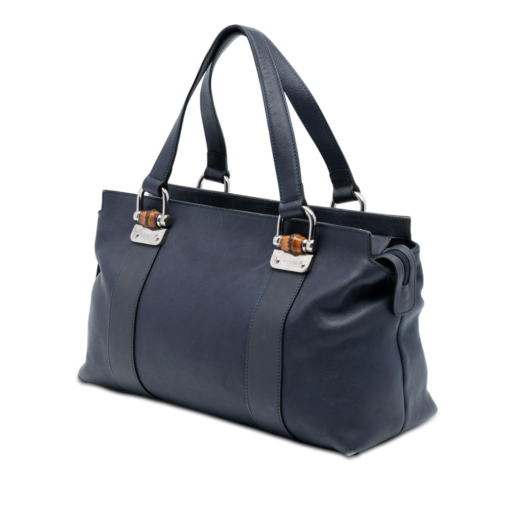 Gucci Leather Bamboo Bar Satchel