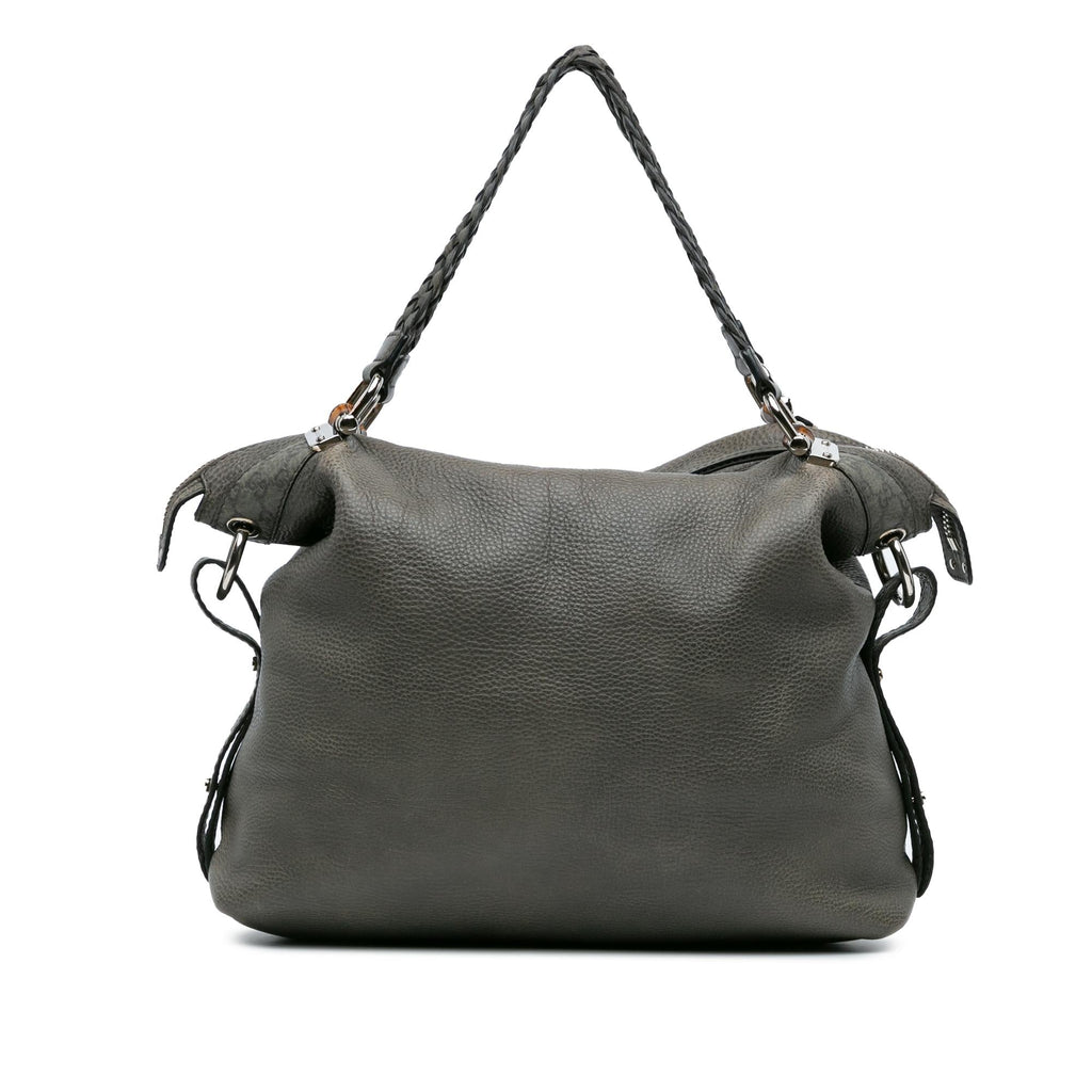 Gucci Leather Bamboo Bar Tote (SHG-JuxF7a)