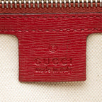 Gucci Leather Bamboo Blooms Medium Shopper Tote