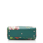 Gucci Leather Blooms Bamboo Mini Shopper Tote (SHF-OsBXCW)