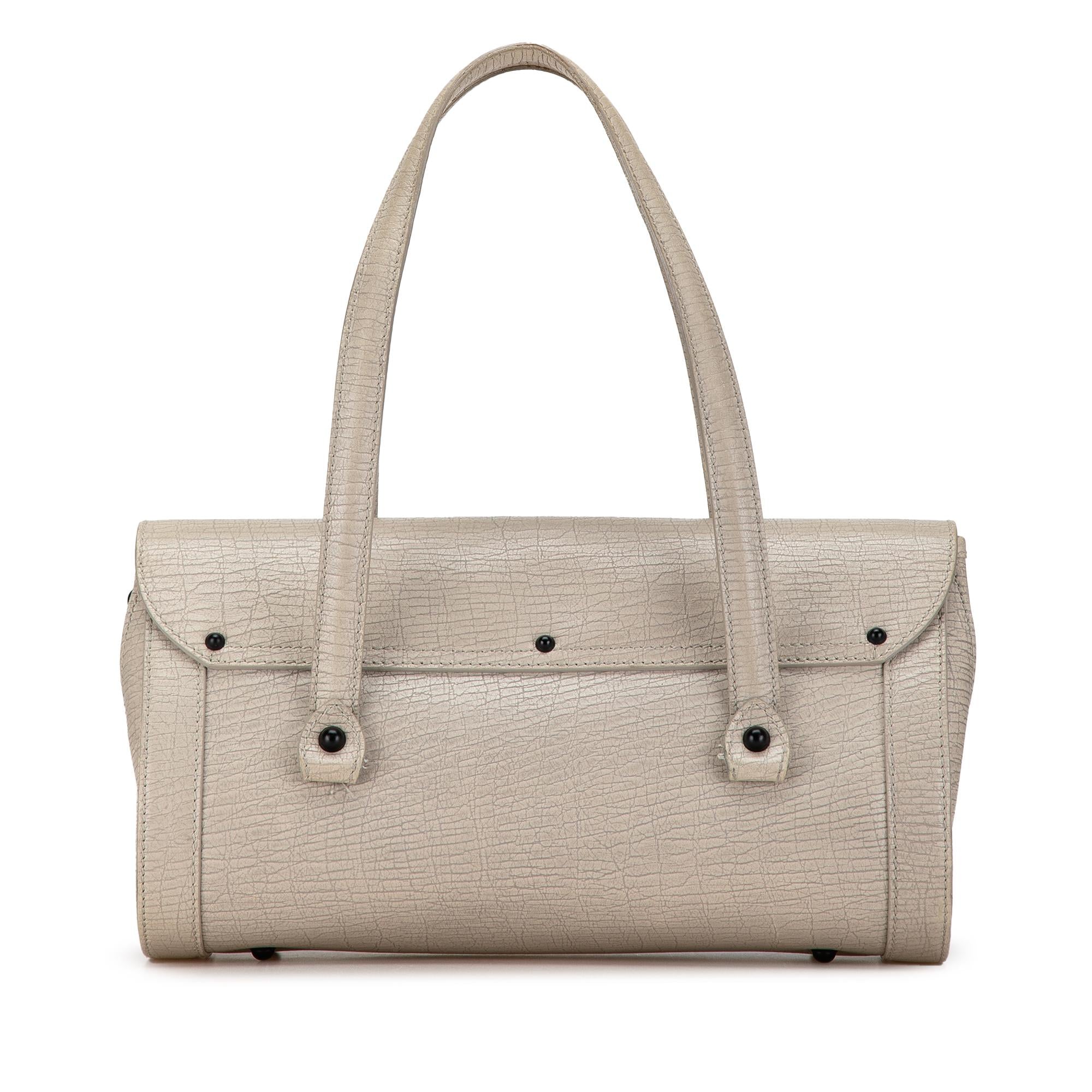 Gucci Leather Bamboo Bullet Shoulder Bag (SHG-rGZIYM)