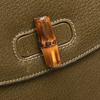 Gucci Leather Bamboo Crossbody