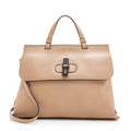 Gucci Leather Bamboo Daily Medium Satchel (SHF-19700)