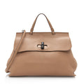 Gucci Leather Bamboo Daily Large Satchel (SHF-20630)