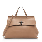 Gucci Leather Bamboo Daily Large Satchel (SHF-20630)