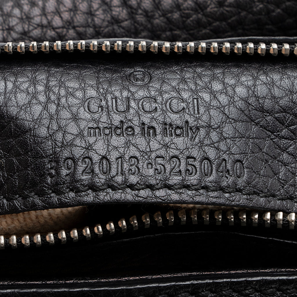 Gucci Leather Bamboo Daily Medium Satchel (SHF-22594)