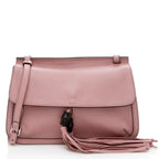 Gucci Leather Bamboo Daily Shoulder Bag (SHF-16586)
