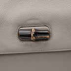 Gucci Leather Bamboo Daily Medium Satchel (SHF-21285)