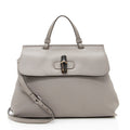 Gucci Leather Bamboo Daily Medium Satchel (SHF-21285)