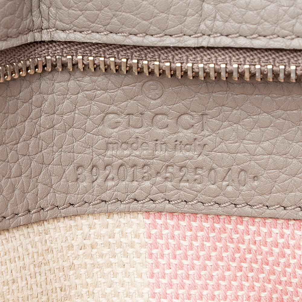 Gucci Leather Bamboo Daily Medium Satchel (SHF-21285)