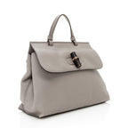 Gucci Leather Bamboo Daily Medium Satchel (SHF-21285)