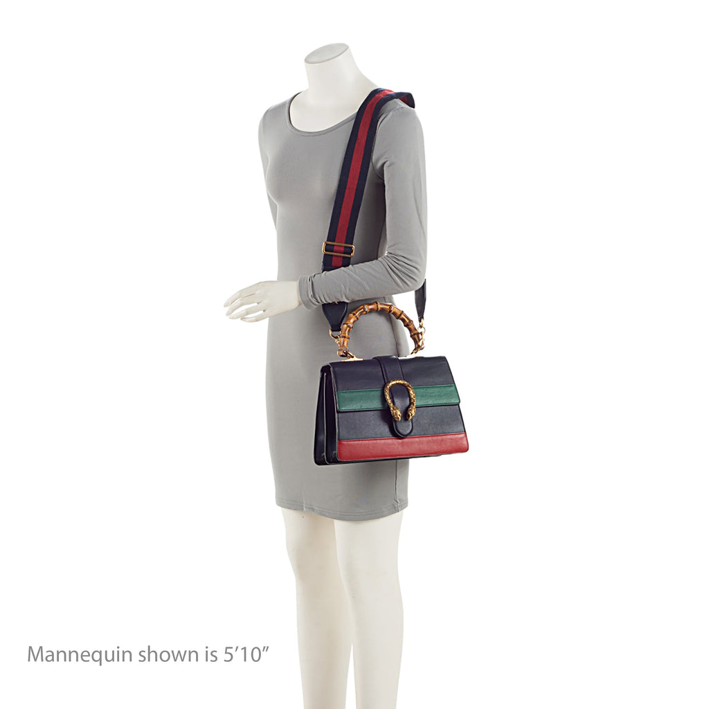 Gucci Leather Bamboo Dionysus Medium Top Handle (SHF-ZwptD2)