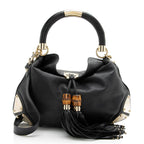 Gucci Leather Bamboo Indy Medium Satchel (SHF-23741)
