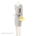 Gucci Leather Bamboo Lady Lock Mini Top Handle