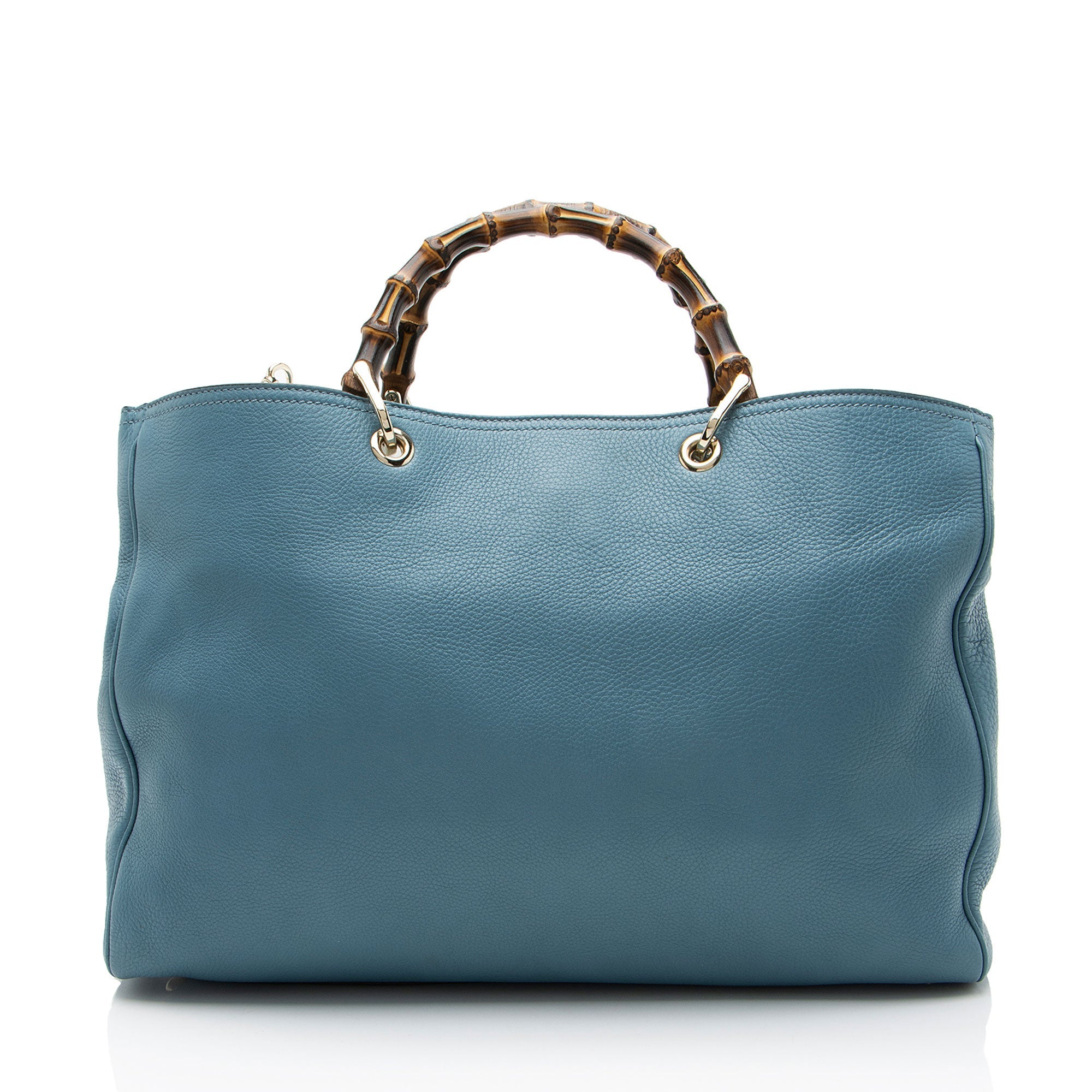 Gucci Leather Bamboo Large Shopper Tote