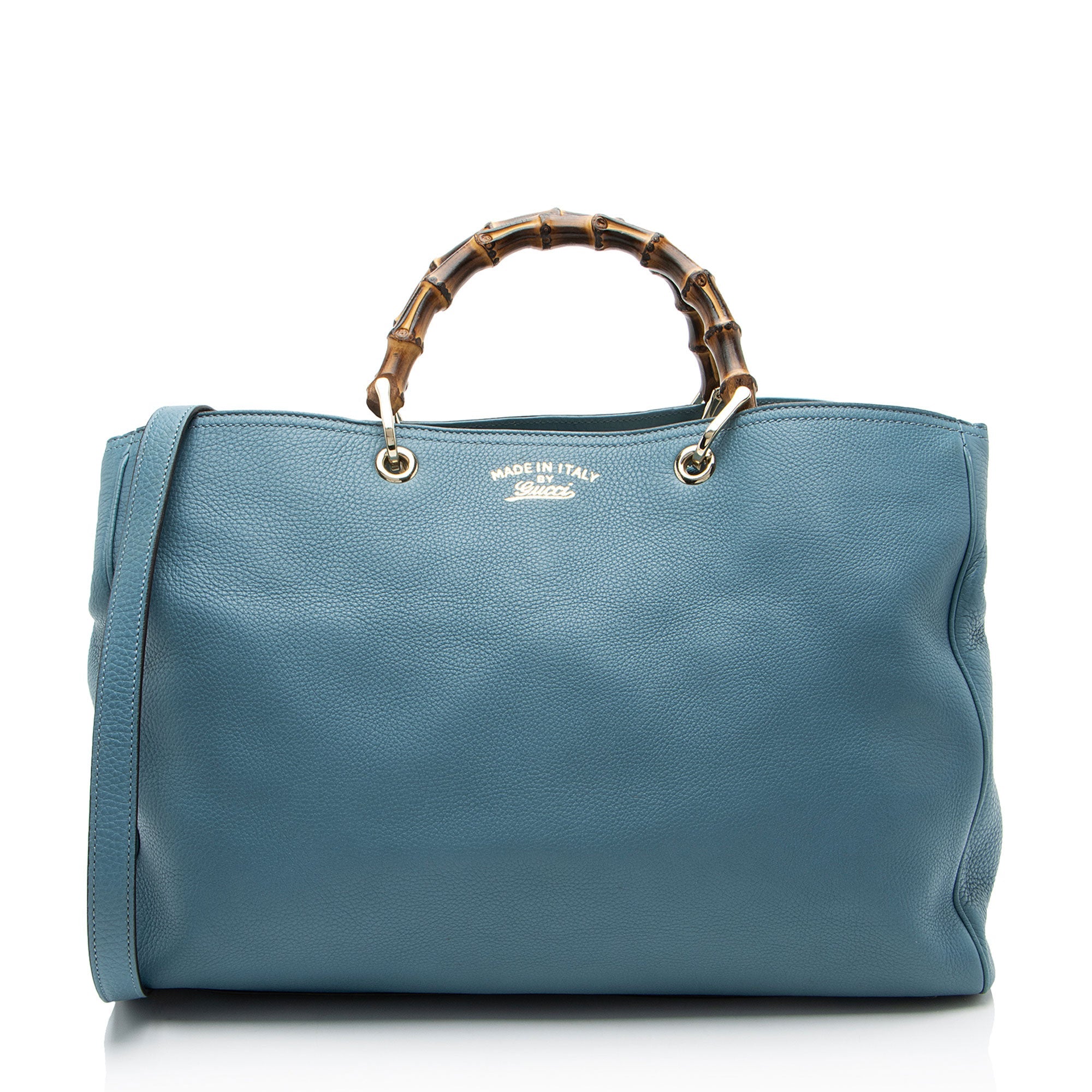 Gucci Leather Bamboo Large Shopper Tote